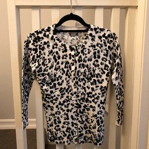 Black & White Leopard Merona Cardigan